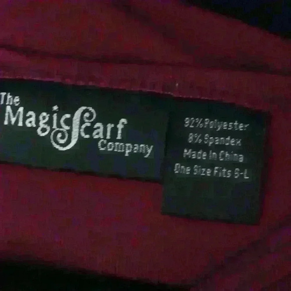 Womens asymmetrical dress Magic scarf one size fits S-L, deep wine color - Picture 2 of 5